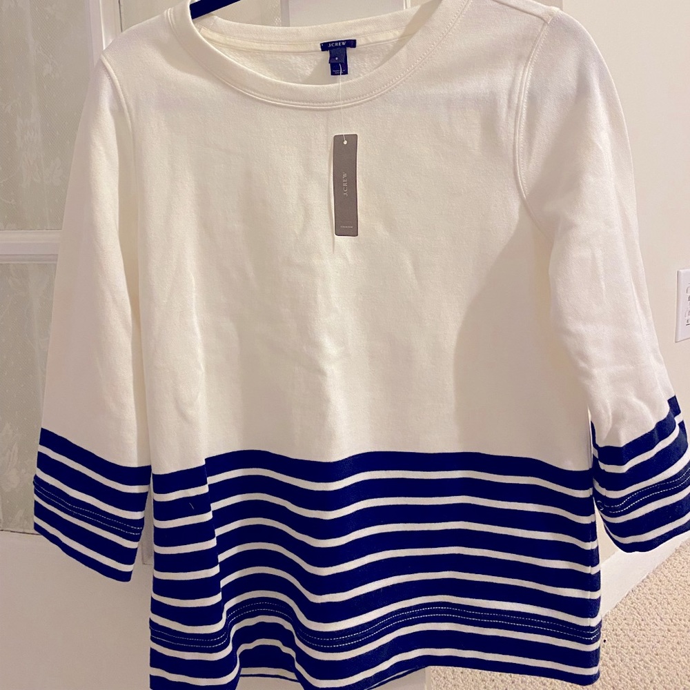 J Crew size small lightweight cotton/terry pullover